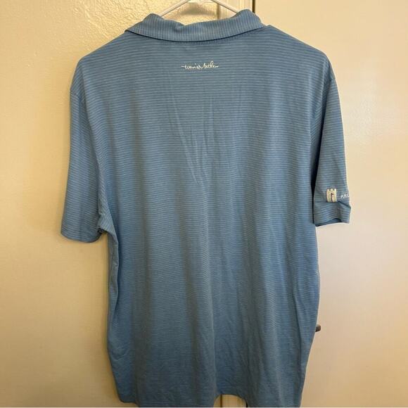 Travis Mathew Blue Striped Golf Polo Size L - Picture 6 of 7